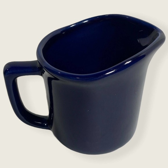 Newcor Stoneware Sugar And Creamer Set Cobalt Blue China Mid Century Modern - Picture 3 of 12